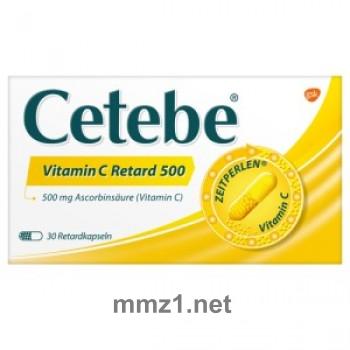 Cetebe Vitamin C Retardkapseln 500 mg - 30 St.