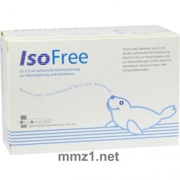 Isofree isotonische Kochsalzlösung zur Nasenspülung und Inhalation - 25 x 5 ml