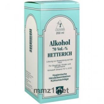 Alkohol 70% V/V Hetterich - 200 ml