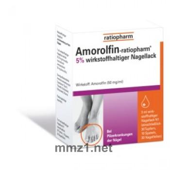 Amorolfin ratiopharm 5% wirkstoffhaltiger Nagellack - 3 ml