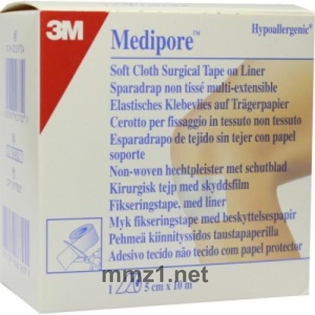 Medipore Fixiervlies Hypoallerg.5cmx10m - 1 St.