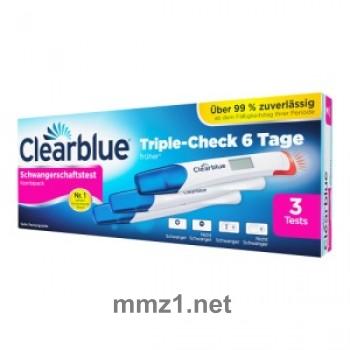 Clearblue Schwangerschaftstest Triple-Check 6 Tage - 3 St.