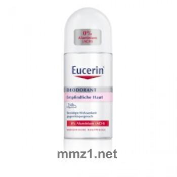 Eucerin Deodorant Roll On Empfindliche Haut 48h 0% Aluminium - 50 ml