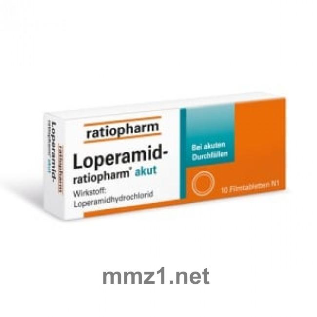 Loperamid ratiopharm akut 2 mg - 10 St.