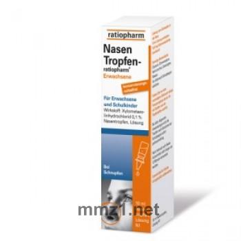 NasenTropfen ratiopharm Erwachsene konservierungsmittelfrei - 10 ml