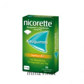 nicorette Kaugummi 2 mg freshfruit - 30 St.