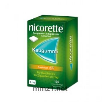 nicorette Kaugummi freshfruit 2 mg - 105 St.