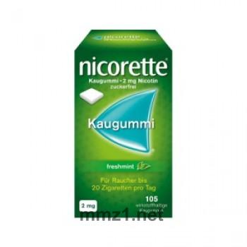 nicorette Kaugummi freshmint 2 mg - 105 St.