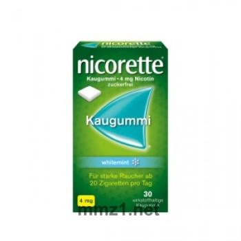 nicorette Kaugummi 4 mg whitemint - 30 St.
