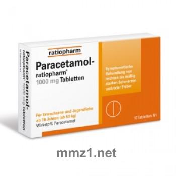 Paracetamol ratiopharm 1.000 mg - 10 St.