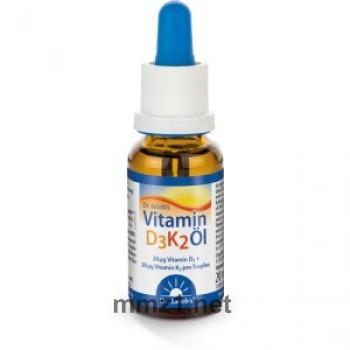 Dr. Jacob&#39;s Vitamin D3K2 Öl - 20 ml