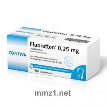 Fluoretten 0,25 mg Tabletten - 300 St.
