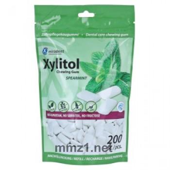 miradent Xylitol Chewing Gum Refill, Spearmint - 200 St.