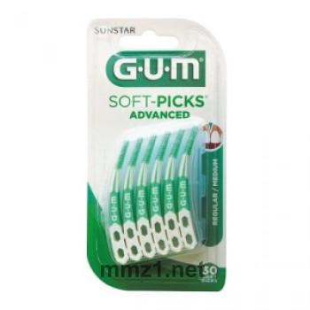GUM Soft-picks Advanced regular+Reise-Et - 30 St.