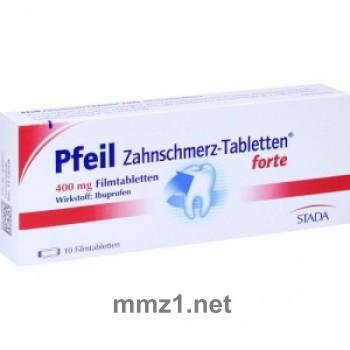 Pfeil Zahnschmerz-tabletten Forte Filmta - 10 St.